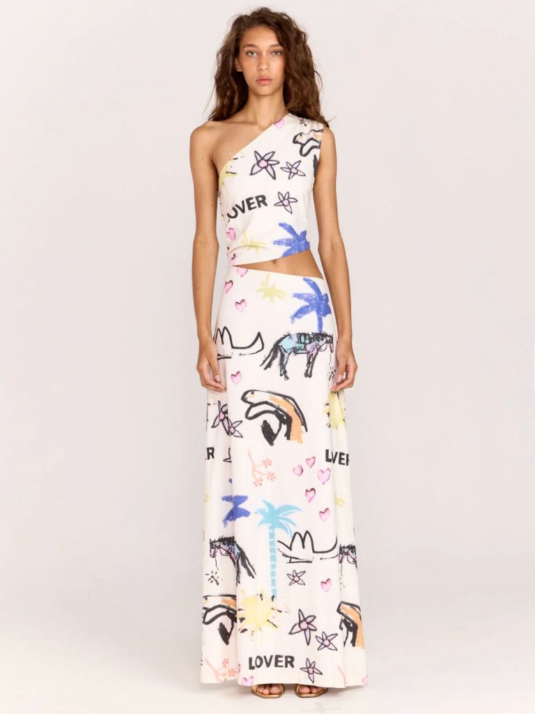 Nwt Romy The Label Lover Dress In Jake Pedro Lover Print